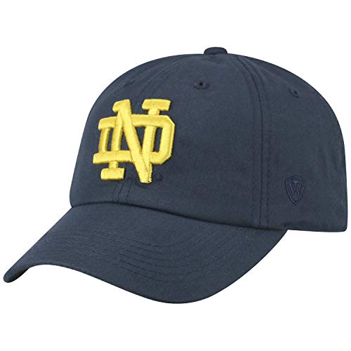 Top of the World Notre Dame Fighting Irish Men's Adjustable Cotton Stretch College Staple Team Color Icon Hat, Adjustable