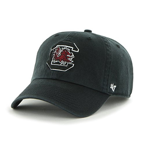 NCAA South Carolina Fighting Gamecocks '47 Clean Up Adjustable Hat, Black, One Size