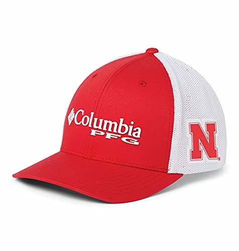 NCAA Nebraska Cornhuskers Men's PFG Mesh Ball Cap Large/X-Large, Large/X-Large, NEB - Bright Red
