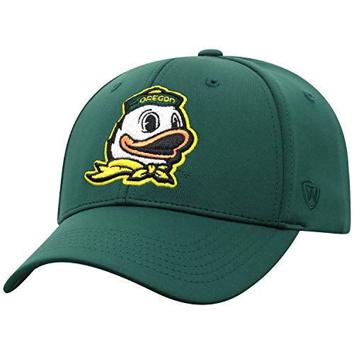 Top of the World Oregon Ducks Men's One Fit Phenom Team Icon hat, Adjustable
