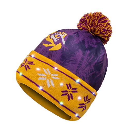 NCAA LSU Tigers Unisex Big Logo Light Up Printed BeanieBig Logo Light Up Printed Beanie, Team Color, One Size