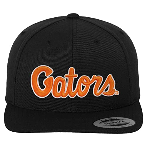 University of Florida Officially Licensed Florida Gators Premium Snapback Cap (Black), One Size