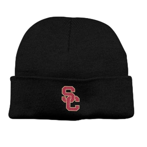 Ripple Junction University of Southern California Men's College College Winter Cuff Beanie Hat Embriodered Interlocking Logo