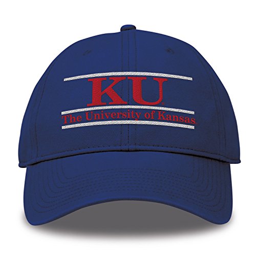 NCAA Kansas Jayhawks Unisex Classic Relaxed Twill Hat, Royal, Adjustable
