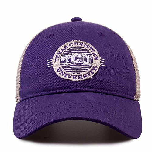 The Game NCAA Snapback - Patch Meshback - Classic Comfort - Adjustable Size - Let Everyone Know which Team You Support (TCU Horned Frogs - Purple, Adult Adjustable)