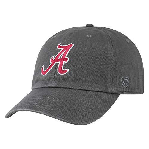 Top of the World Alabama Crimson Tide Men's Adjustable Relaxed Fit Charcoal Icon Hat, Adjustable - Campus Hats