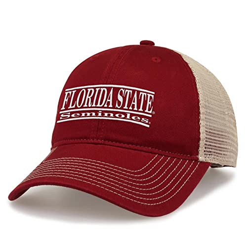The Game FSU Florida State University Hat Soft Mesh with Elastic Snapback Trucker Hat Team Color