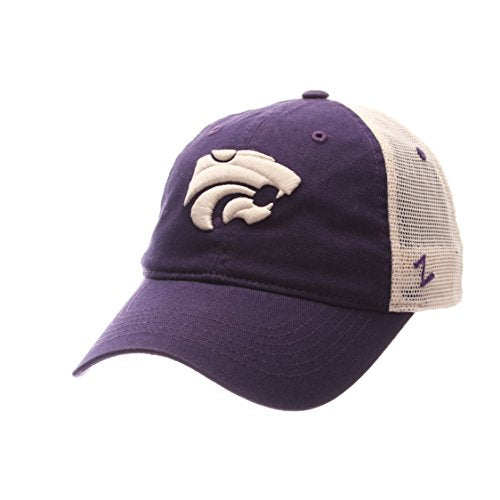 NCAA Zephyr Kansas State Wildcats Mens University Relaxed Hat, Adjustable, Team Color/Stone