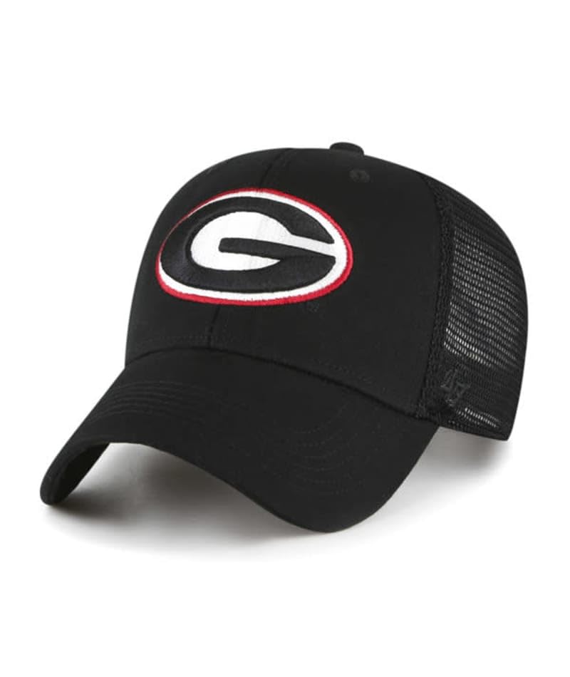 '47 Georgia Bulldogs Mens Womens Flagship Wash MVP Adjustable Snapback Black Hat with Team Color Logo