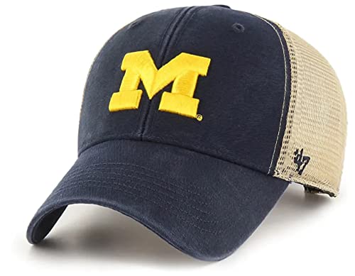 '47 NCAA Flagship Wash Mesh MVP Adjustable Hat, Adult One Size Fits All (as1, Alpha, one_Size, Michigan Wolverines)