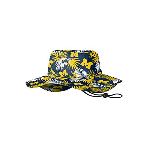 Michigan Wolverines Blue NCAA Floral Boonie Hat - Campus Hats