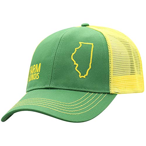 John Deere Farm State Pride Cap-Green and Yellow-Illinois