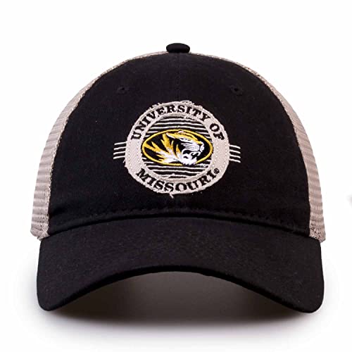 The Game NCAA Snapback - Patch Meshback - Classic Comfort - Adjustable Size - Let Everyone Know which Team You Support (Missouri Tigers - Black, Adult Adjustable)