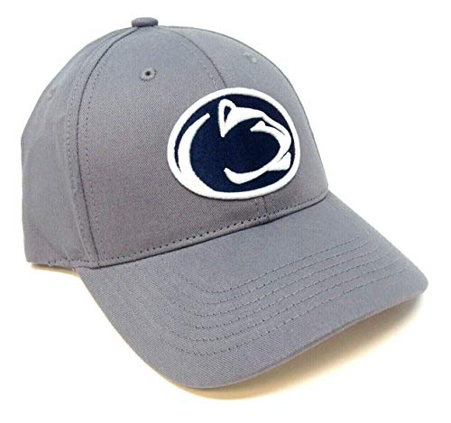 Grey Penn State University Nittany Lions Logo MVP Adjustable Curved Bill Hat