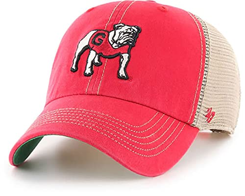 Georgia Bulldogs Trawler Clean Up Red Adjustable Snapback Trucker Hat by '47
