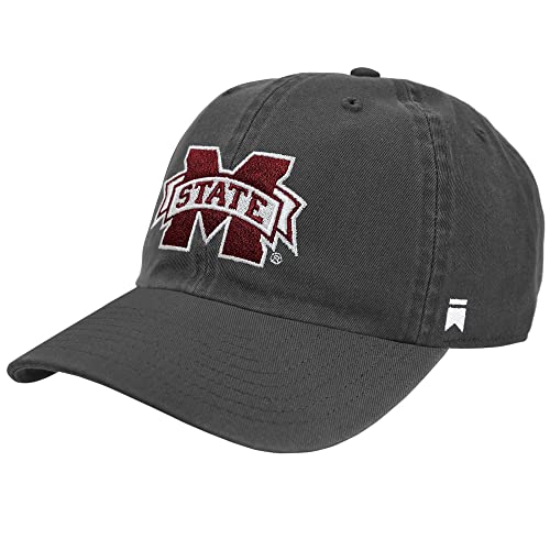 Mississippi State University Bulldogs Team Logo Adult Dad Cap, Charcoal, One Size