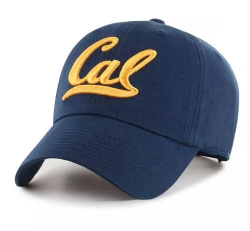 Officially Licensed Cal Berkeley Relaxed Fit Hat Adjustable Classic University Cap Navy Blue