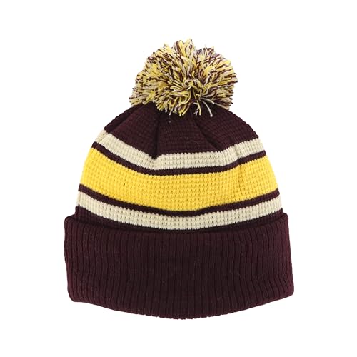 ZHATS NCAA Officially Licensed Pom Beanie - Colorado Buffaloes Patch Brick White (One Size)