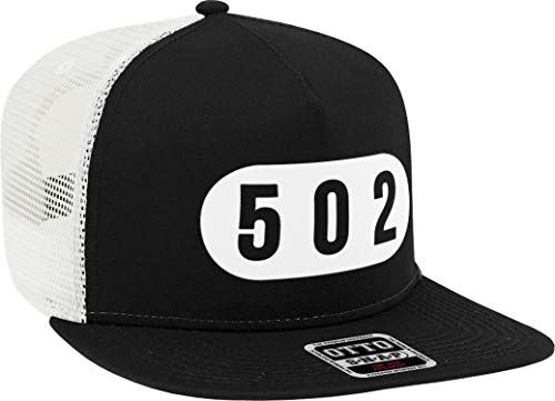502 Louisville Snapback Trucker Hat, Black/White