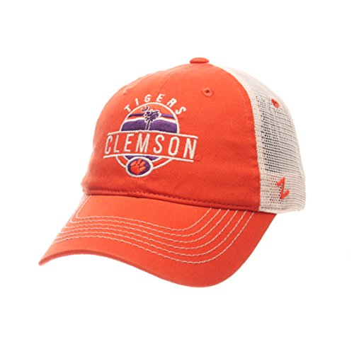 Zephyr NCAA Memorial Mesh Adjustable Snapback Hat (Clemson Tigers (O/SW))