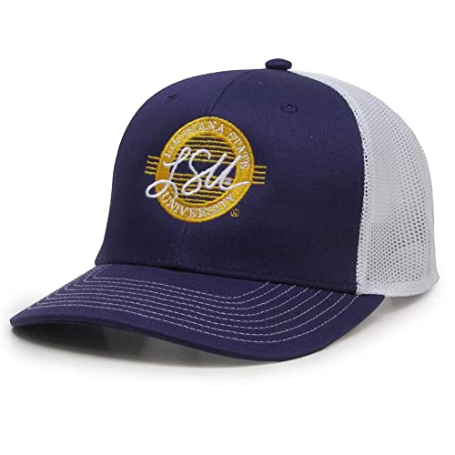 LSU Tigers Louisiana State Hat Everyday Twill Trucker Mesh Back Adjustable Cap