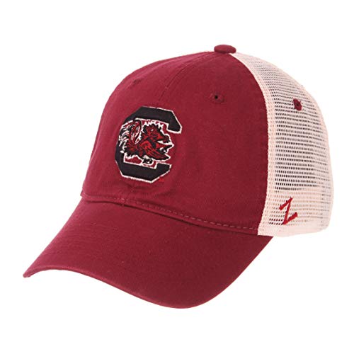 NCAA Zephyr South Carolina Fighting Gamecocks Mens University Relaxed Hat, Adjustable, Team Color/Stone