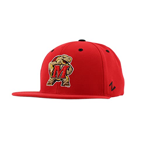 Zephyr Standard NCAA Officially Licensed Snapback Hat Flat Brim Z11, Team Color, One Size