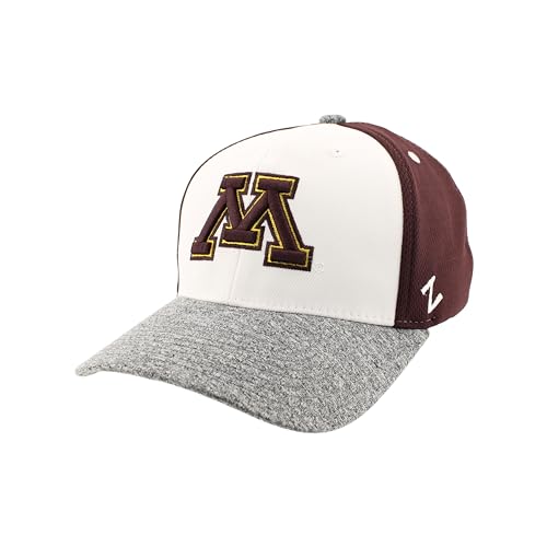Zephyr Standard NCAA Officially Licensed Hat Fitted Ally, White, Large