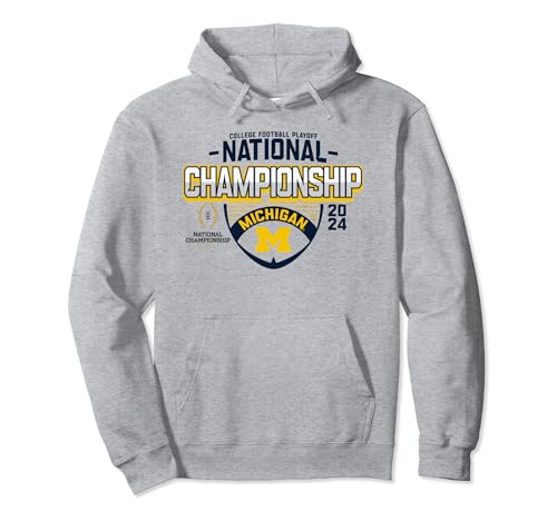 Michigan Wolverines 2024 CFP National Championship Football Pullover Hoodie