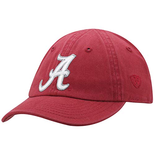 Top of the World unisex baby Ncaa Infant (0-12 Mo) Hat Adjustable Relaxed Fit Team Icon Baseball Cap, Alabama Crimson Tide Cardinal, One Size US