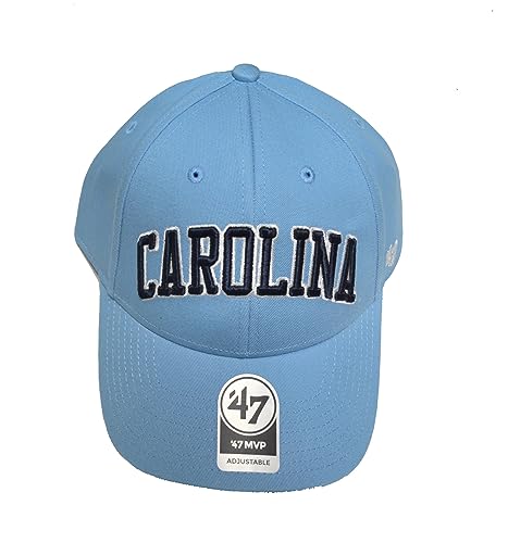 North Carolina Tarheels Columbia Blue Script MVP Adjustable Cap - NCAA, UNC Adjustable Structured Baseball Hat
