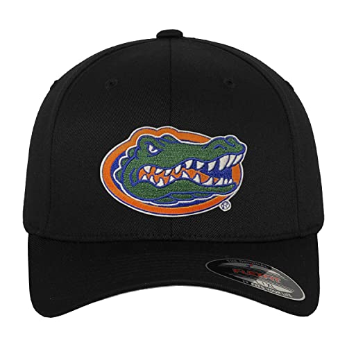 University of Florida Officially Licensed Florida Gators Albert Flexfit Baseball Cap (Black), Large/X-Large