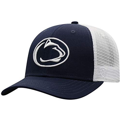 Top of the World Penn State Nittany Lions Men's Top of the World BB Trucker Hat Team Color Primary Icon, Adjustable