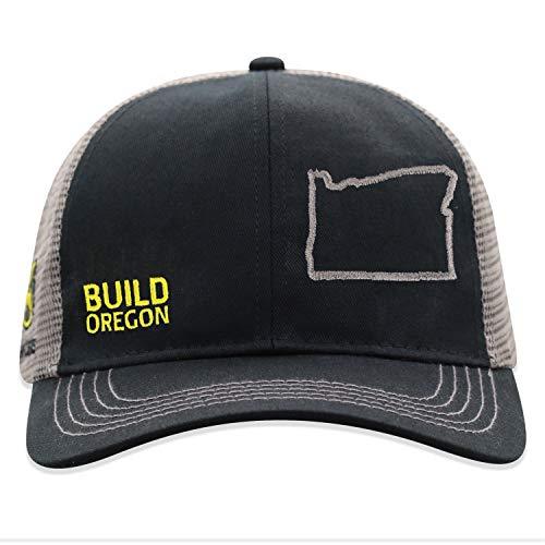 John Deere Build State Pride Cap-Black and Gray-Oregon - Campus Hats