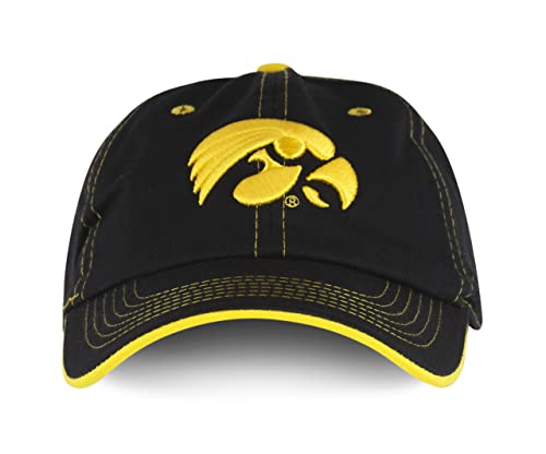 University of Iowa Hawkeyes Baseball Hat Adjustable Cap Mens & Womens Football Wrestling Basketball Softball (IA-019HT)