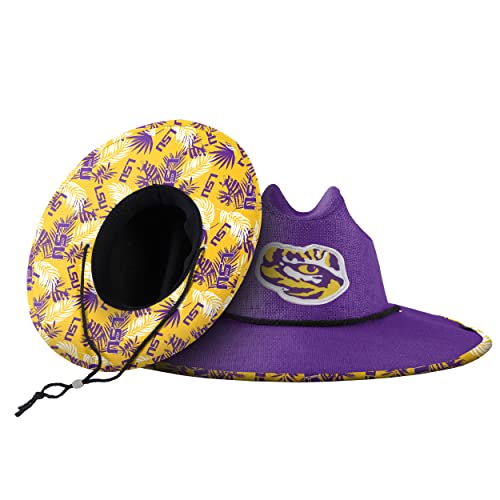 FOCO LSU Tigers NCAA Team Color Straw Hat