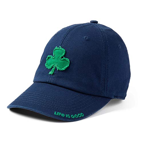 Life is Good Standard Chill Cap Baseball Hat, Shamrock Darkest Blue, One Size