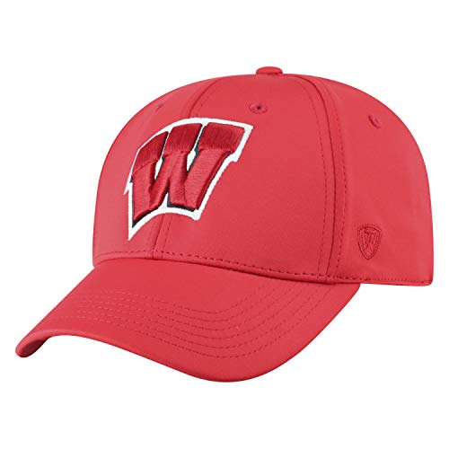 Top of the World Wisconsin Badgers Men's One Fit Phenom Team Icon hat, Adjustable
