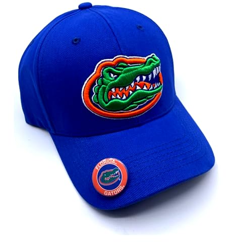 University Florida Hat Classic MVP Gators Team Logo Adjustable Embroidered Cap w/Pin