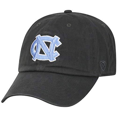 North Carolina Tar Heels UNC Men's Charcoal Gray Cotton Relaxed Fit Adjustable Hat - Campus Hats