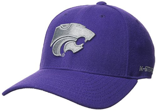 W Republic NCAA Kansas State Wildcats Structured Acrylic Cap, One Size, Purple