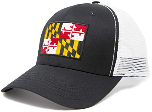 International Tie Maryland Flag Snapback Trucker Baseball Hat