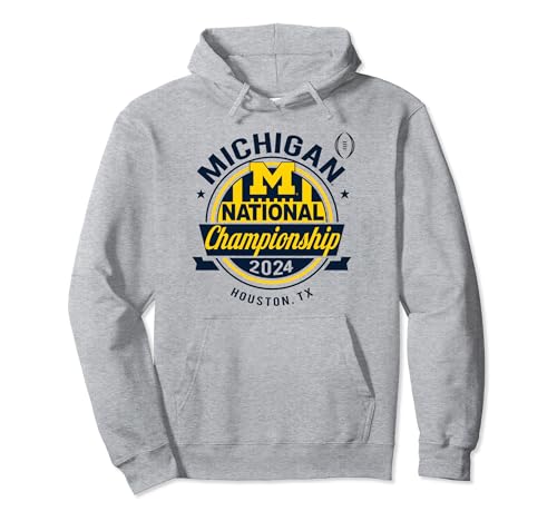 Michigan Wolverines 2024 CFP National Championship Logo Pullover Hoodie