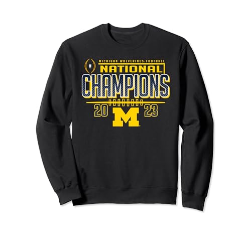 Michigan Wolverines 2023 CFP National Champions Icon Sweatshirt ...