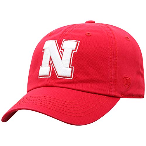 Top of the World Nebraska Cornhuskers Men's Relaxed Fit Adjustable Hat Team Color Primary Icon, Adjustable