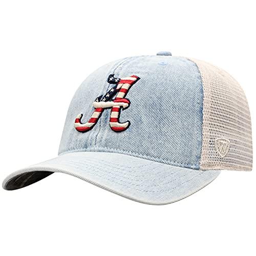 Alabama Crimson Tide USA OHT Power Tow-Tone Denim Mesh Adjustable Hat - Campus Hats