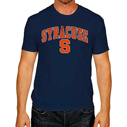 Campus Colors NCAA Adult Gameday Cotton T-Shirt - Premium Quality - Semi-Fitted Style - Officially Licensed Product (Syracuse Orange - Blue, XX-Large)