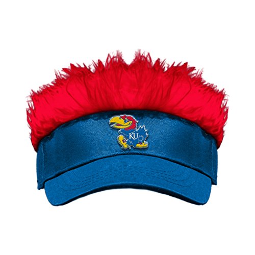 The Northwest Company NCAA Kansas Jayhawks Flair Hair Visor, One Size, Flair Hair