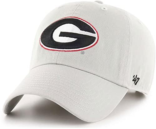 Georgia Bulldogs Clean Up Adjustable Strapback Gray Hat - Campus Hats