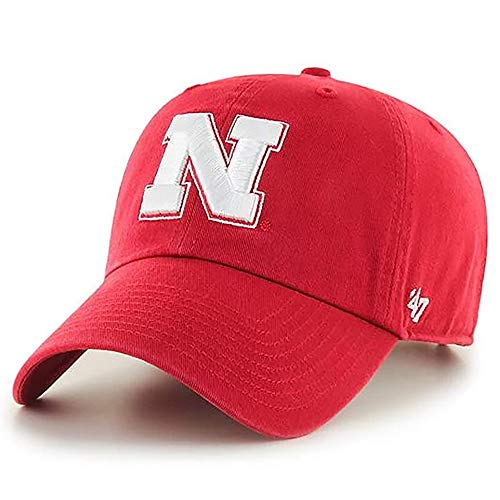 Nebraska Cornhuskers Red Cotton Brand Clean Up Adjustable Hat